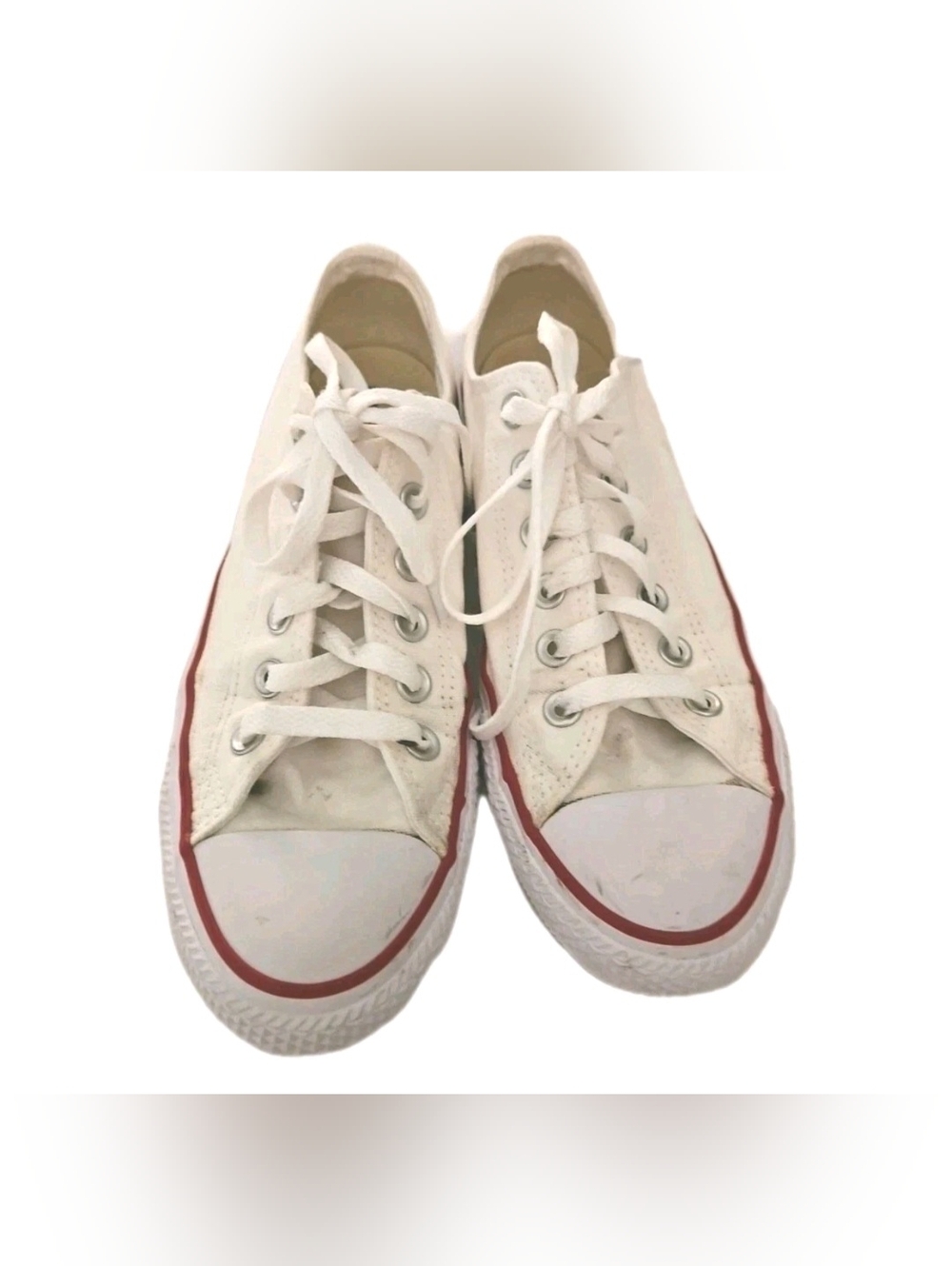 Converse Chuck Taylor Low Top White Canvas Sneakers Women’s Classic